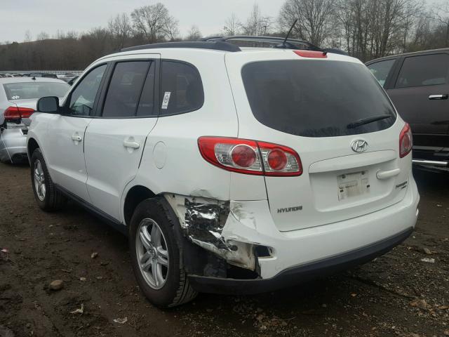 5NMSGDAB7AH333728 - 2010 HYUNDAI SANTA FE G WHITE photo 3