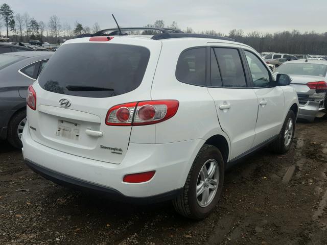 5NMSGDAB7AH333728 - 2010 HYUNDAI SANTA FE G WHITE photo 4