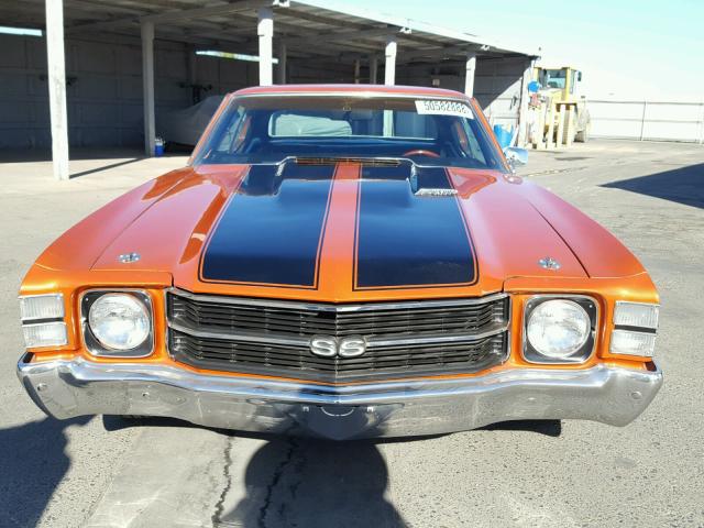 136371L138190 - 1971 CHEVROLET CHEVELLE ORANGE photo 9