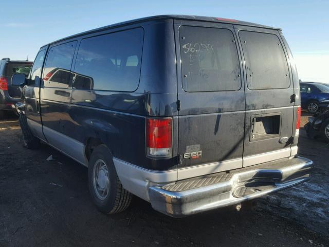 1FMRE11L4YHB21159 - 2000 FORD ECONOLINE BLUE photo 3