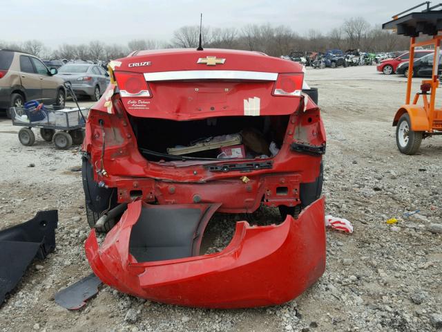 1G1PA5SH9E7348706 - 2014 CHEVROLET CRUZE LS RED photo 9