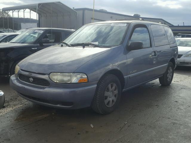 4N2XN11T9XD841023 - 1999 NISSAN QUEST SE BLUE photo 2