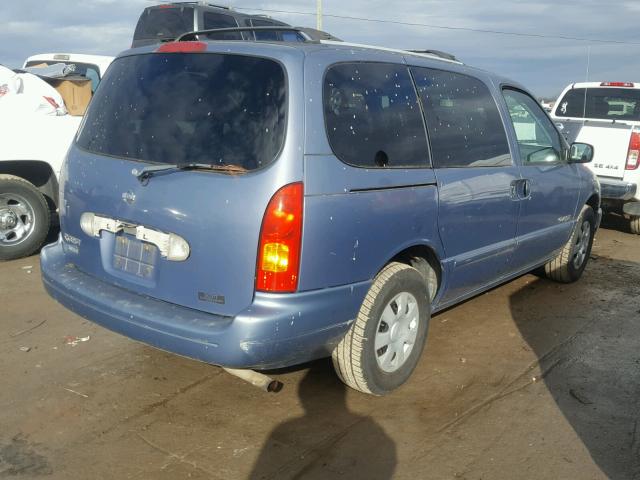 4N2XN11T9XD841023 - 1999 NISSAN QUEST SE BLUE photo 4