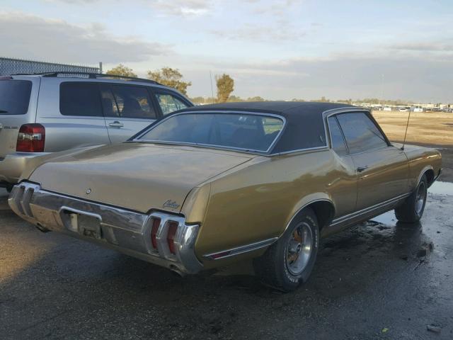 342570Z107758 - 1970 OLDSMOBILE CUTLASS BEIGE photo 4