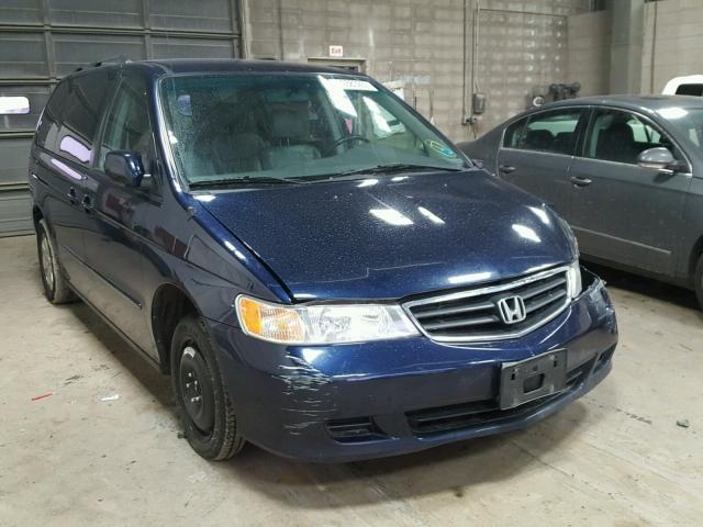 5FNRL18913B098727 - 2003 HONDA ODYSSEY EX BLUE photo 1