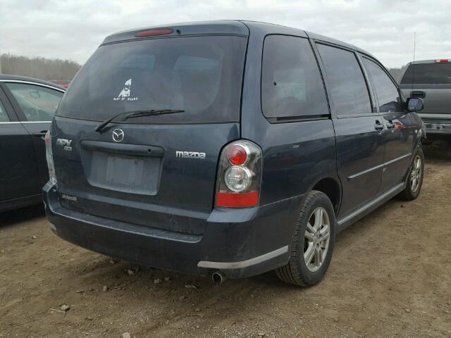 JM3LW28A440520705 - 2004 MAZDA MPV WAGON CHARCOAL photo 4