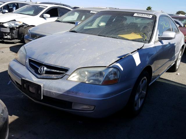 19UYA42712A001691 - 2002 ACURA 3.2CL TYPE SILVER photo 2
