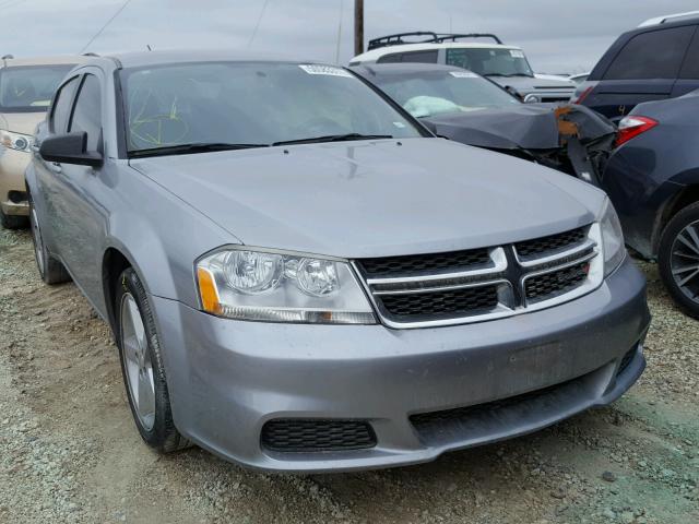 1C3CDZAB3DN657636 - 2013 DODGE AVENGER SE GRAY photo 1