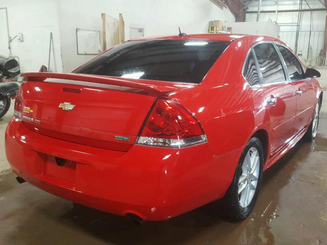 2G1WC5E31C1284323 - 2012 CHEVROLET IMPALA LTZ RED photo 4