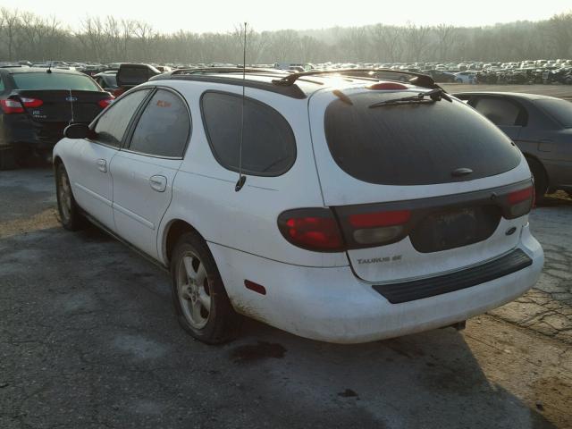 1FAFP58U0YA248092 - 2000 FORD TAURUS SE WHITE photo 3