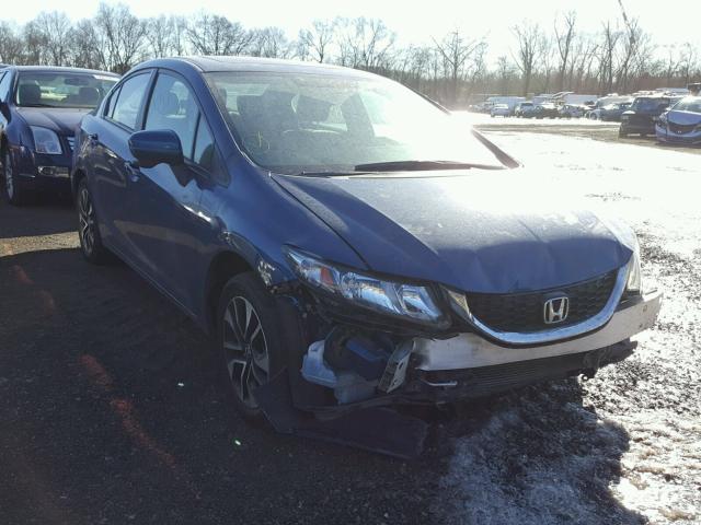 2HGFB2F83EH537026 - 2014 HONDA CIVIC EX BLUE photo 1