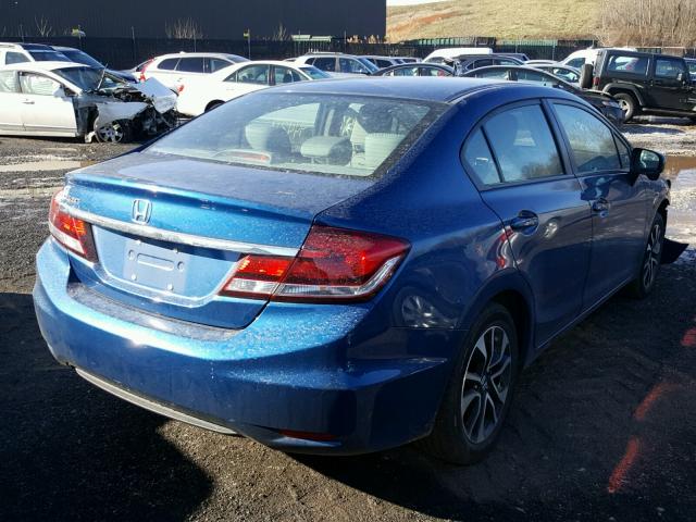 2HGFB2F83EH537026 - 2014 HONDA CIVIC EX 蓝色 照片 4