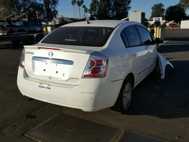 3N1AB6AP2BL731955 - 2011 NISSAN SENTRA 2.0 WHITE photo 4