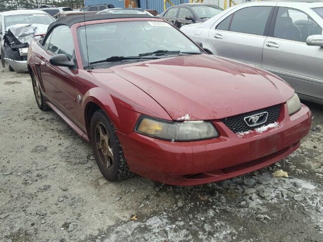 1FAFP44604F178589 - 2004 FORD MUSTANG BURGUNDY photo 1