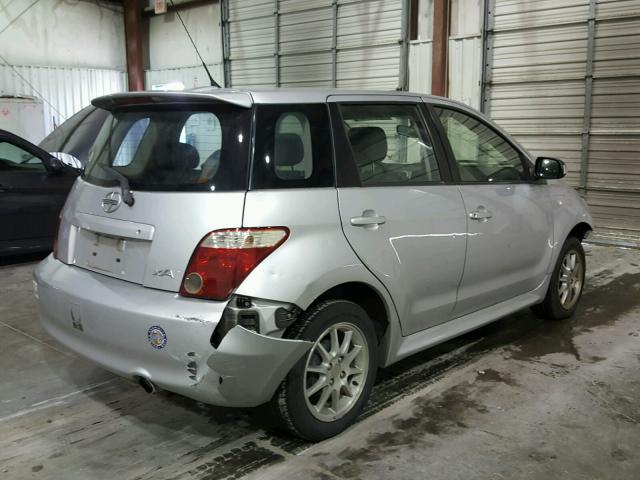 JTKKT604165021885 - 2006 TOYOTA SCION XA SILVER photo 4