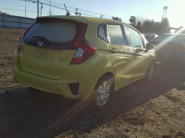 JHMGK5H58GX011981 - 2016 HONDA FIT LX YELLOW photo 4