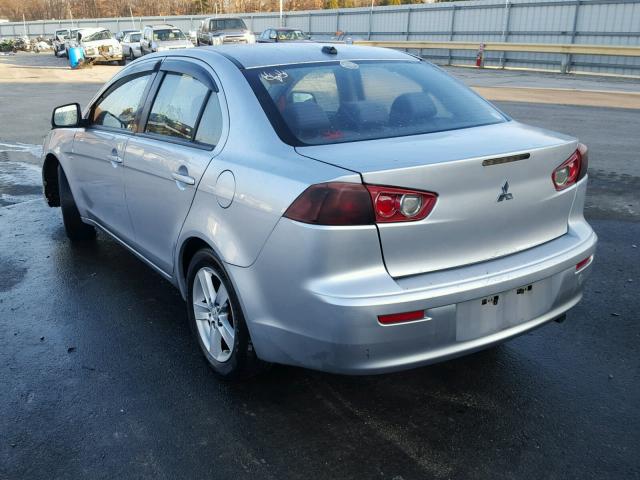 JA3AU26U08U004874 - 2008 MITSUBISHI LANCER ES SILVER photo 3