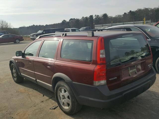 YV1SZ58D511037487 - 2001 VOLVO V70 XC MAROON photo 3