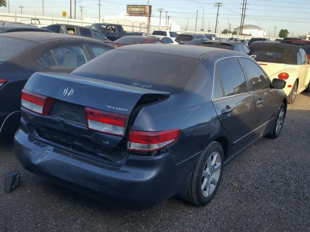 1HGCM56394A171296 - 2004 HONDA ACCORD LX BLUE photo 4