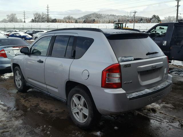 1J8FF47W28D528355 - 2008 JEEP COMPASS SP SILVER photo 3