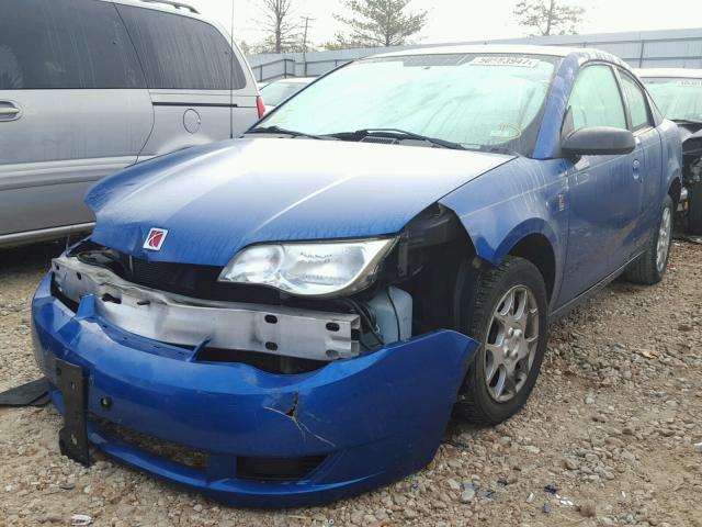 1G8AN12F03Z189840 - 2003 SATURN ION LEVEL BLUE photo 2