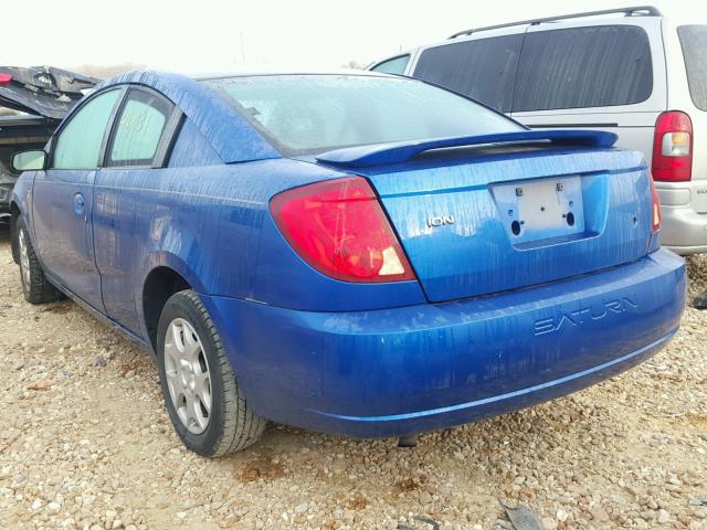 1G8AN12F03Z189840 - 2003 SATURN ION LEVEL BLUE photo 3