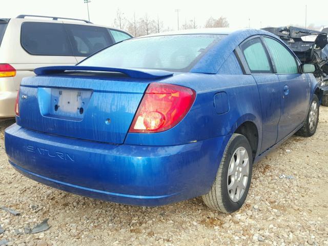1G8AN12F03Z189840 - 2003 SATURN ION LEVEL BLUE photo 4