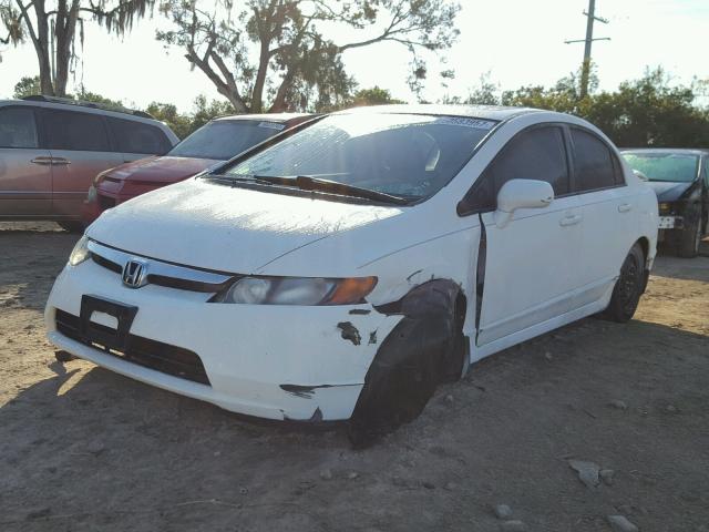 1HGFA16898L076418 - 2008 HONDA CIVIC EX თეთრი ფოტო 2