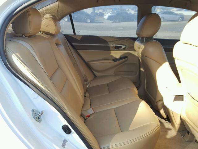 1HGFA16898L076418 - 2008 HONDA CIVIC EX თეთრი ფოტო 6