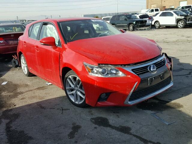 JTHKD5BH1G2262569 - 2016 LEXUS CT 200 RED photo 1