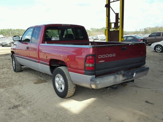 1B7HC13Z6XJ597640 - 1999 DODGE RAM 1500 Q MAROON photo 3