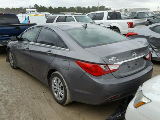 5NPEB4AC3BH066600 - 2011 HYUNDAI SONATA GLS GRAY photo 4