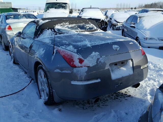 JN1BZ36A28M851823 - 2008 NISSAN 350Z ROADS GRAY photo 3