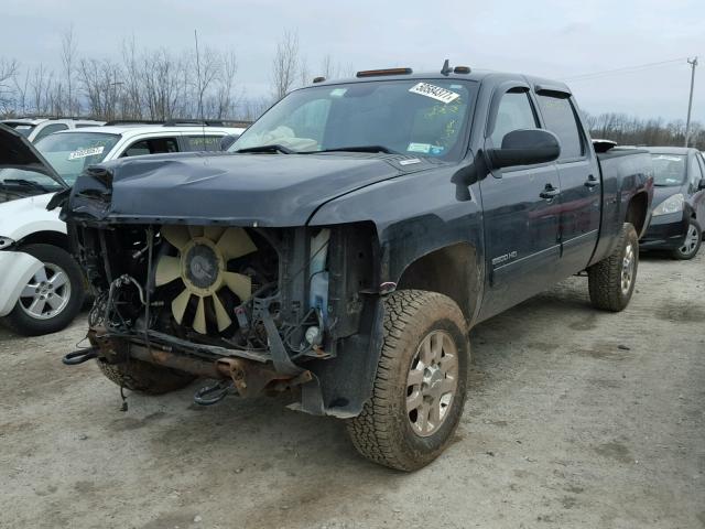 1GC1KYE80DF222469 - 2013 CHEVROLET SILVERADO BLACK photo 2