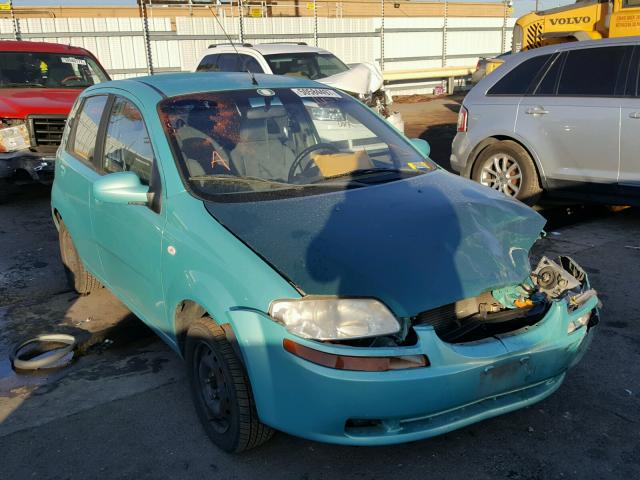 KL1TD62695B493959 - 2005 CHEVROLET AVEO BASE TEAL photo 1