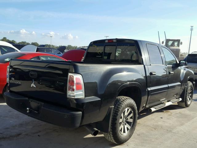 1Z7HC28K57S243527 - 2007 MITSUBISHI RAIDER LS BLACK photo 4