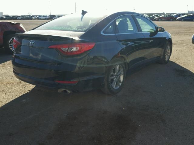 5NPE24AF1GH323206 - 2016 HYUNDAI SONATA SE BLACK photo 4