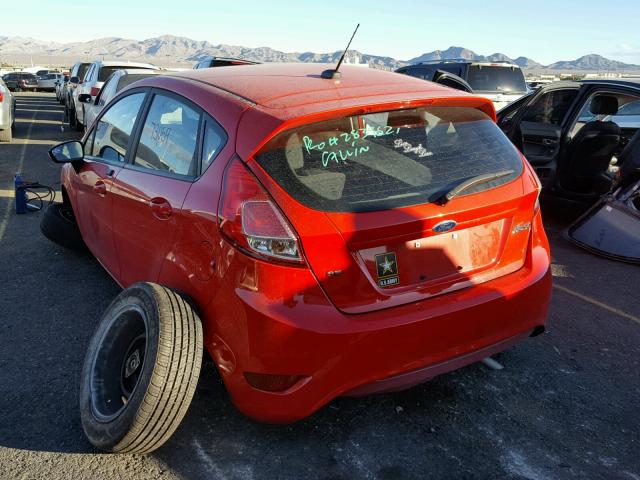 3FADP4EJ6FM210944 - 2015 FORD FIESTA SE RED photo 3