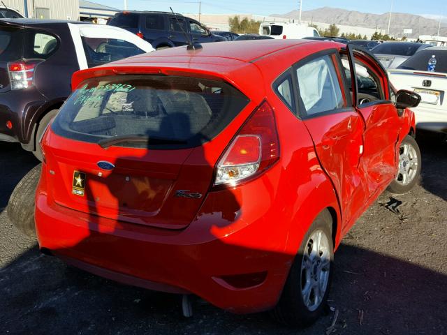 3FADP4EJ6FM210944 - 2015 FORD FIESTA SE RED photo 4