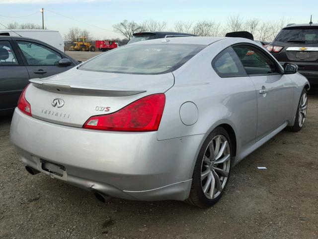 JNKCV64E18M114485 - 2008 INFINITI G37 BASE SILVER photo 4