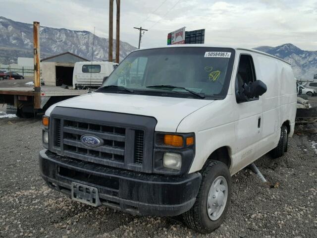 1FTNE14W78DA95625 - 2008 FORD ECONOLINE WHITE photo 2