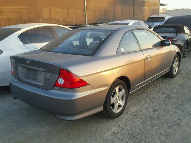 1HGEM22955L003338 - 2005 HONDA CIVIC EX GRAY photo 4