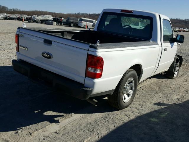 1FTYR10U27PA74734 - 2007 FORD RANGER WHITE photo 4