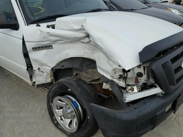 1FTYR10U27PA74734 - 2007 FORD RANGER WHITE photo 9