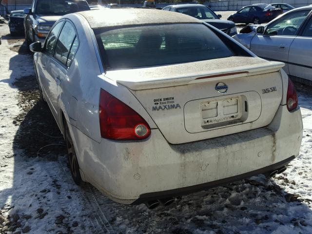 1N4BA41E27C859452 - 2007 NISSAN MAXIMA SE WHITE photo 3