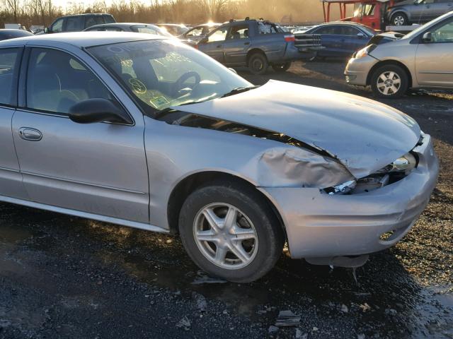 1G3NL52F92C261656 - 2002 OLDSMOBILE ALERO GL SILVER photo 9