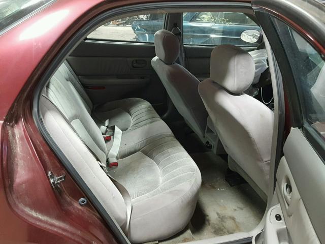 2G4WS52JX21128210 - 2002 BUICK CENTURY CU BURGUNDY photo 6