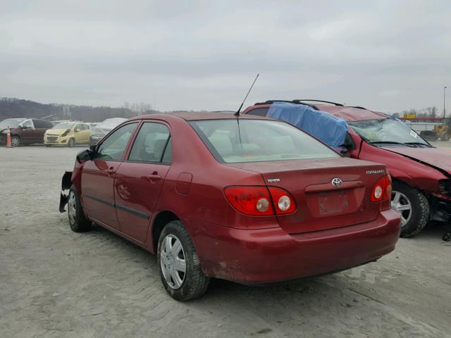 JTDBR32E060069319 - 2006 TOYOTA COROLLA CE RED photo 3