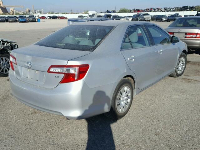 4T1BF1FK1CU056561 - 2012 TOYOTA CAMRY BASE SILVER photo 4