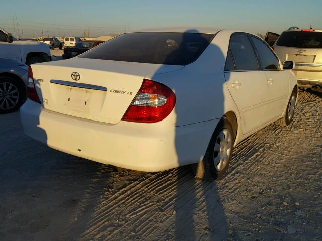 4T1BE32K44U331460 - 2004 TOYOTA CAMRY LE WHITE photo 4